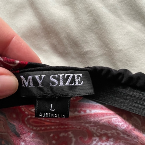 MY SIZE stretchy paisley skirt - Picture 3 of 5